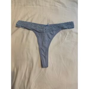 NWOT Vintage Maidenform High-Waist Thong – Light Blue – Size S
